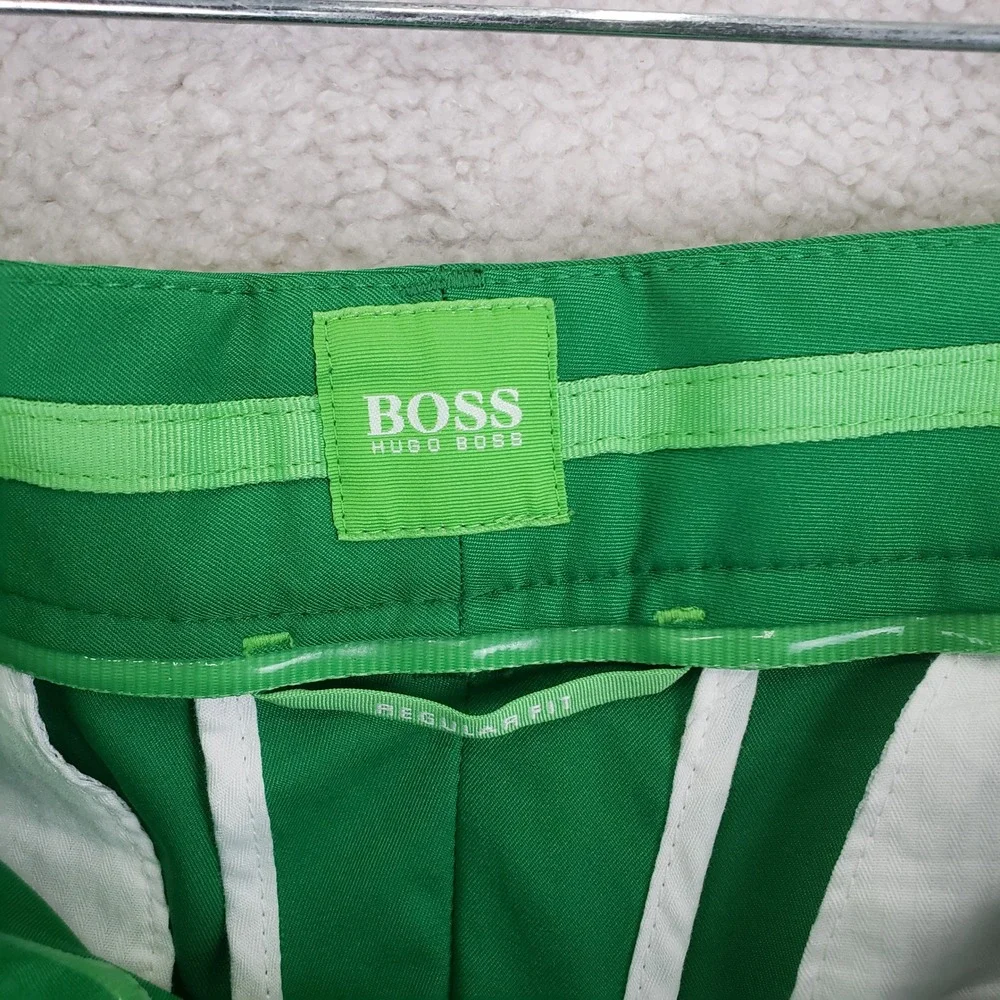 Hugo Boss Hayler 5 Shorts Mens 36 Green Golfcore Performance Luxury Sport